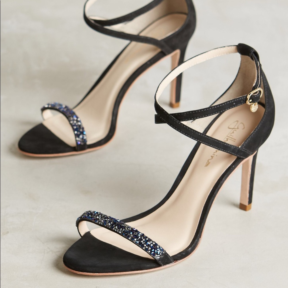 Anthropologie guilhermina “gala” heels- size 9